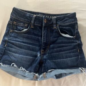 American Eagle Outfitters Women's Deep Indigo Jean Shorts